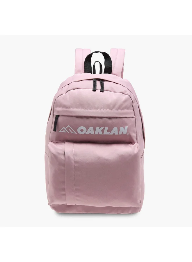Oaklan by Shoexpress Girls Logo Print School Backpack with Pencil Pouch - 12x32x45 cm