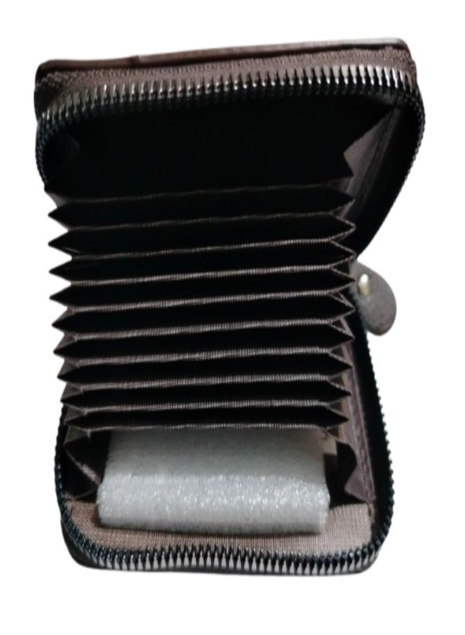 Leather Zipper Wallet for Men Small 11 Card Holder - Image 3