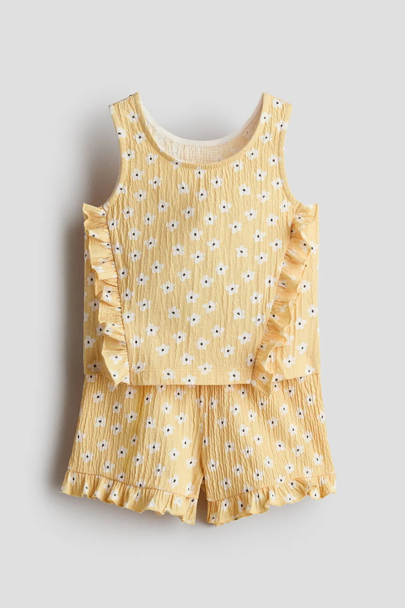 H&M 2-piece frill-trimmed set