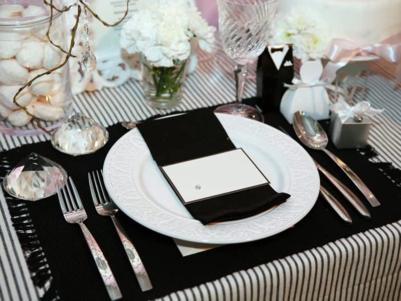 KOFFOTA Jet Black Cloth Napkins 100% Cotton Set of 12  Black Kitchen Napkins for Dinner  Soft Comfortable and Reusable 18""x18"" KOFFOTA - Image 4