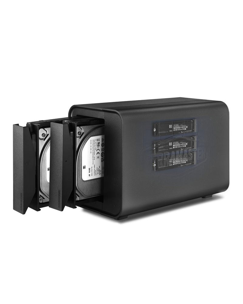 TERRAMASTER D5 هجين HDD NVMe إنكليوزر USB 32 Gen 2 10Gbps Type C 5Bay تخزين USB يدعم RAID 01SingleJBOD حصري 23 RAID هجين مصفوفة أقراص بدون أقراص - Image 2