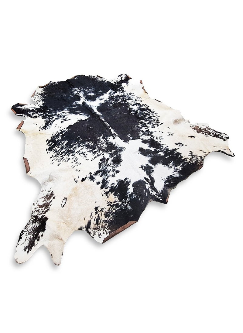 Natural Cowhide Carpet , Luxurious and elegant , ideal for use in living rooms, dining rooms, and offices , a distinctive decorative piece made of natural calfskin with a non-slip backing - lightweight and adds a unique touch to any space