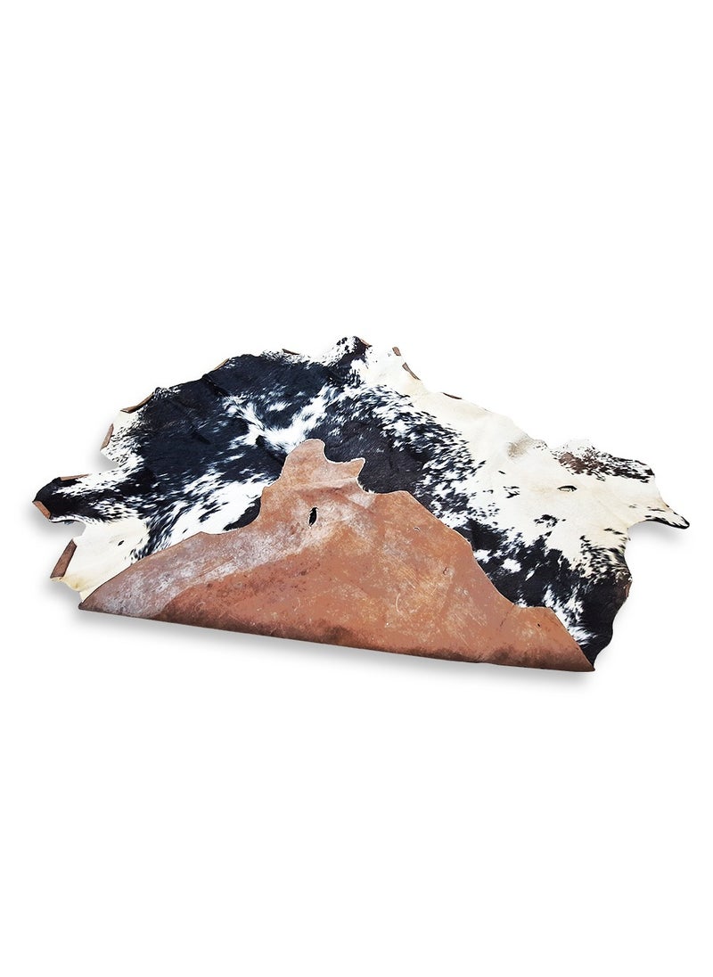 Natural Cowhide Carpet , Luxurious and elegant , ideal for use in living rooms, dining rooms, and offices , a distinctive decorative piece made of natural calfskin with a non-slip backing - lightweight and adds a unique touch to any space