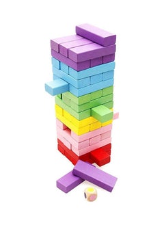 Jenga Challange Colo Bulding Blocks Game 48 Pieces
