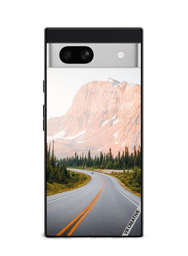 VR CREATIVE Protective Case Cover For Google Pixel 7a Adventure Road Design Multicolour - Image 1
