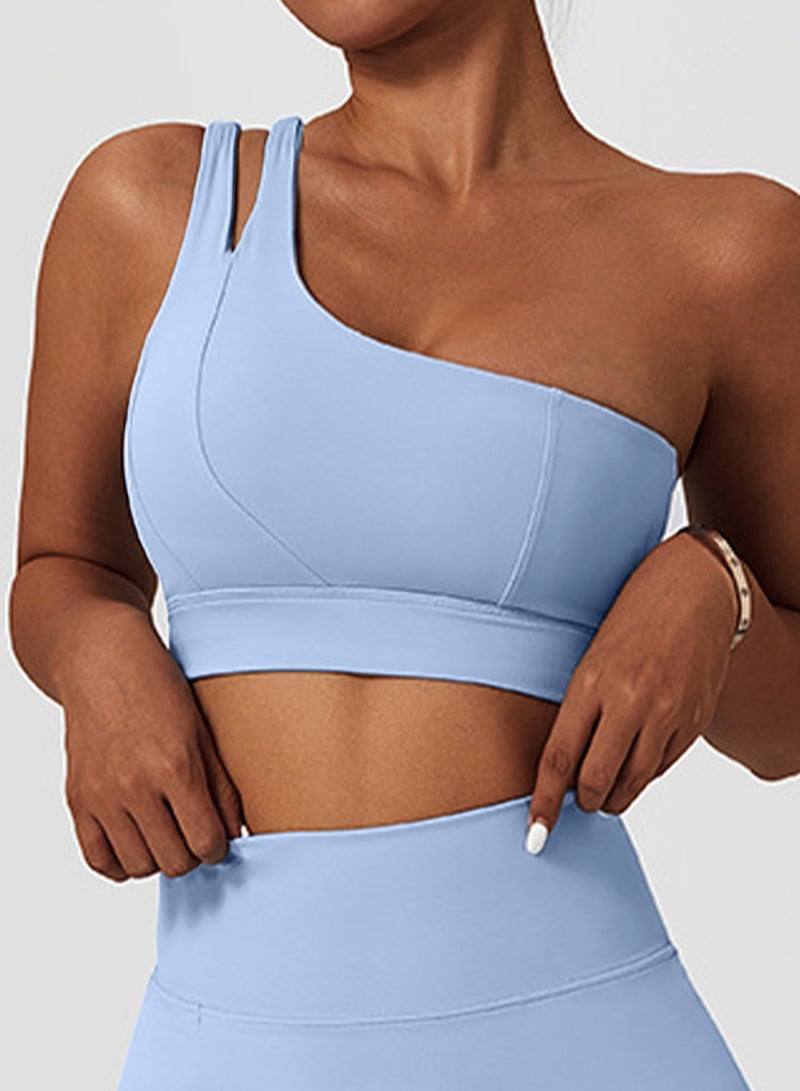 general Sport Bra Fitness One Shoulder Workout Yoga Bra Women - Image 1