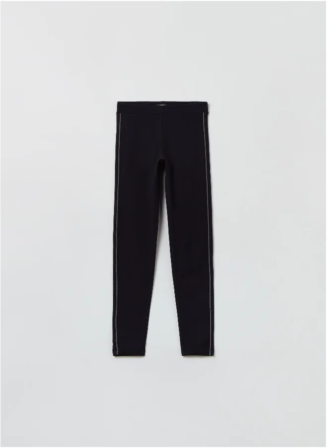 او في اس Ovs Stretch Leggings With Raised Seams