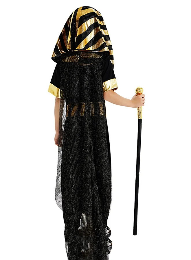 LITTLE SURPRISE BOX Little Surprise Box, Black & Gold Egyptian Boy, Kids Halloween Costume Dress Up for boys-7-9Y