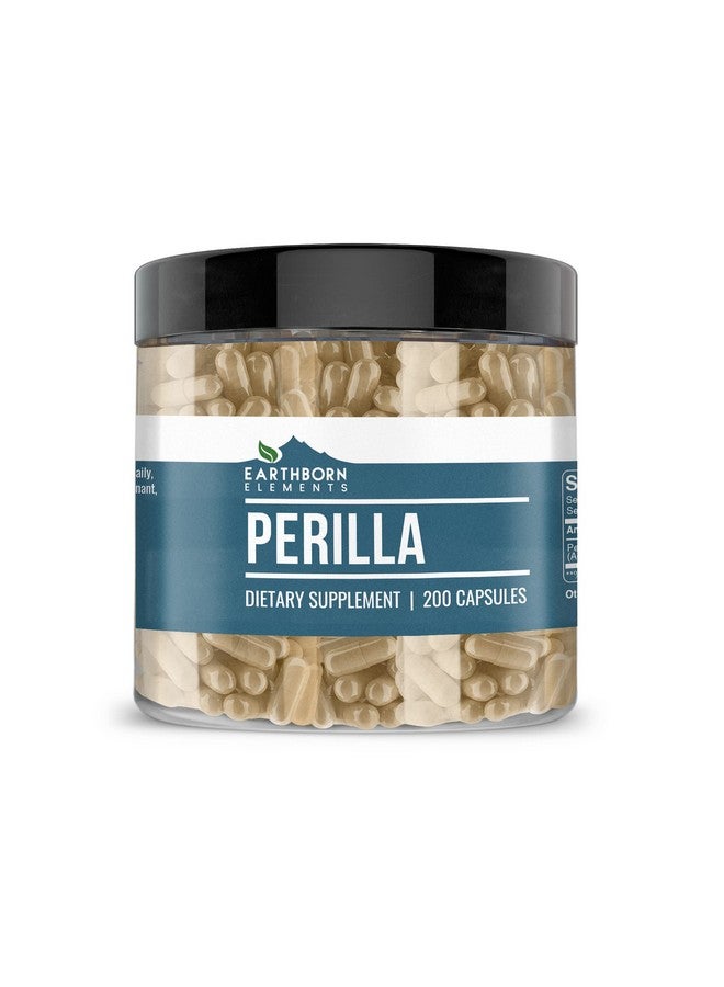 Earthborn Elements Perilla 200 Capsules, Pure & Undiluted, No Additives - Image 1