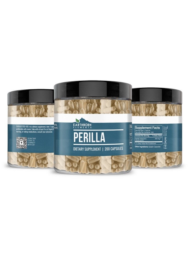 Earthborn Elements Perilla 200 Capsules, Pure & Undiluted, No Additives - Image 4