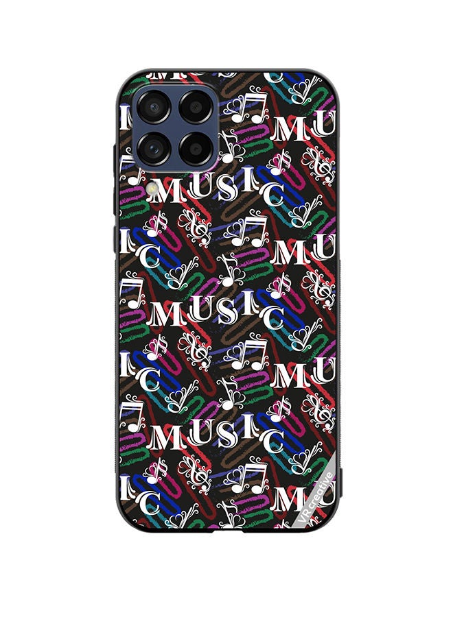 VR CREATIVE Protective Case Cover For Samsung Galaxy M53 Music Pattern Design Multicolour - Image 1