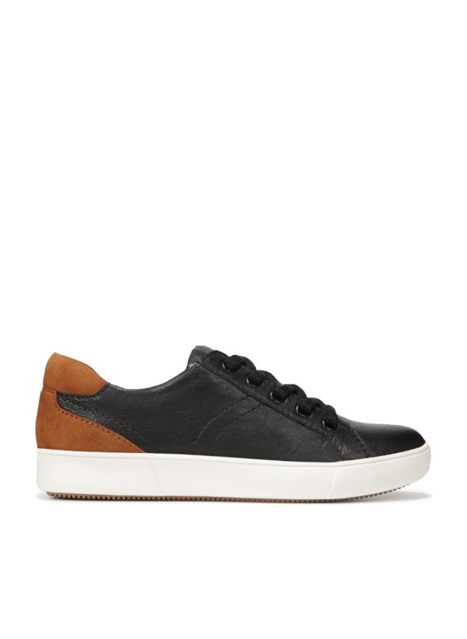 Naturalizer Womens Morrison Comfortable Lace Up Fashion Casual Sneaker,Black Leather,8.5 W US - Image 1