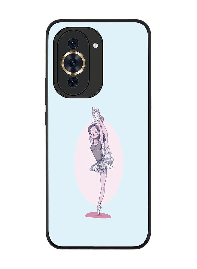 Stylizedd Rugged Black edge case for Huawei nova 10 4G Slim fit Soft Case Flexible Rubber Edges Anti Drop TPU Gel Thin Cover -  Flying Ballerina - Image 1