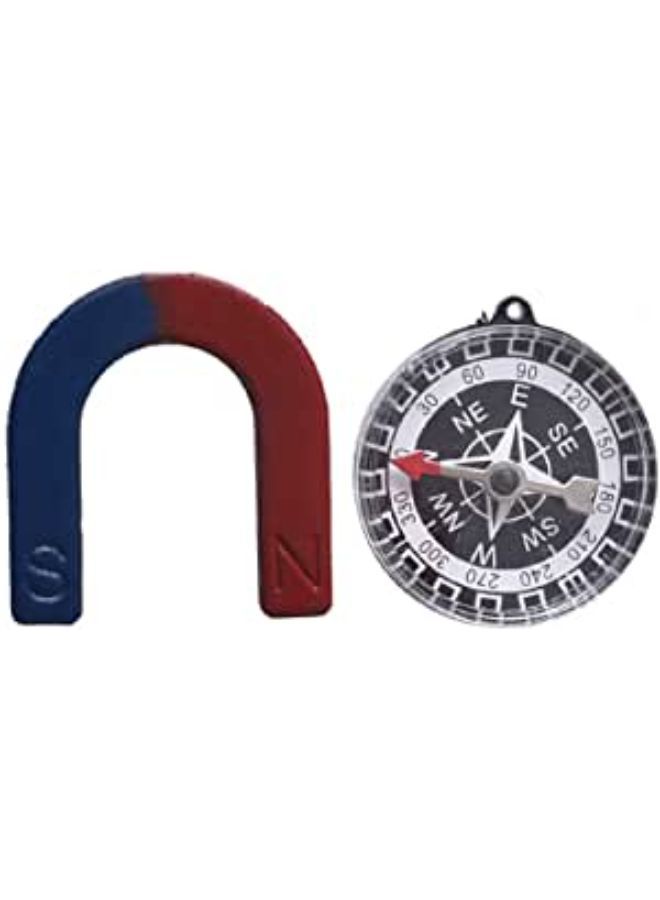 طقم لعب مغناطيس بيست مكون من 5 قطع مغناطيس بالبوصلة - متعدد الالوان