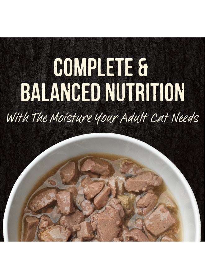 Merrick Backcountry Grain Free Premium And High Protein Wet Cat Food, Beef Recipe Cuts Morsels In Gravy - (Pack of 24) 3 oz. Pouches - Image 2