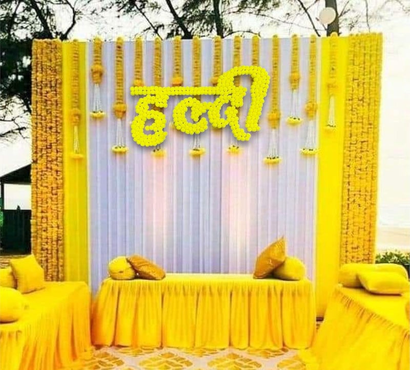 Smaran Haldi Ceremony Decorations Kit Haldi Board for Home Decorations for Marriage Wedding Shadi Celebration for Haldi Ceremony Wedding Decorations Haldi - Image 2