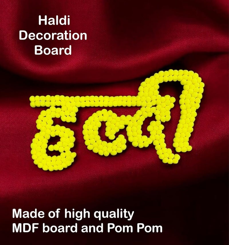 Smaran Haldi Ceremony Decorations Kit Haldi Board for Home Decorations for Marriage Wedding Shadi Celebration for Haldi Ceremony Wedding Decorations Haldi - Image 3