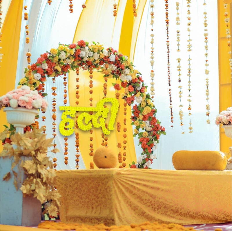 Smaran Haldi Ceremony Decorations Kit Haldi Board for Home Decorations for Marriage Wedding Shadi Celebration for Haldi Ceremony Wedding Decorations Haldi - Image 4