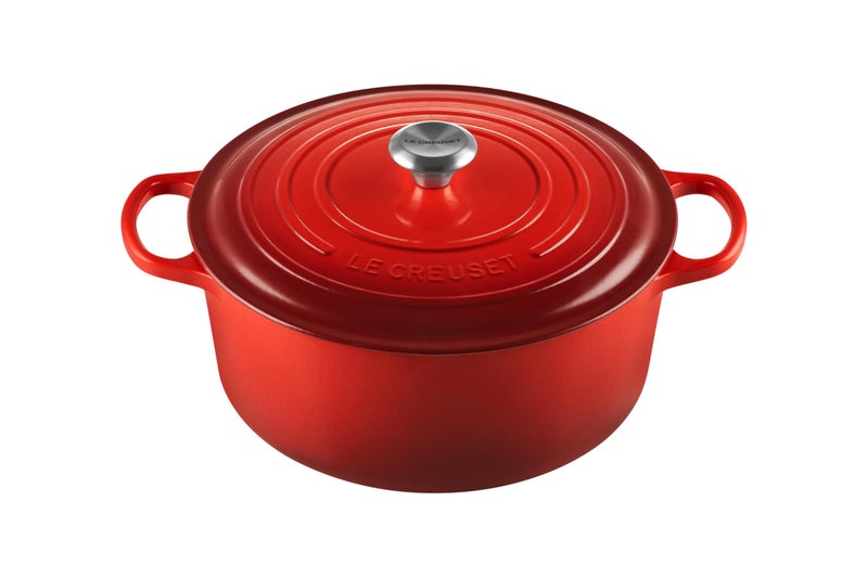 Le Creuset Le Creuset Enameled Cast Iron Signature Round Dutch Oven 9 qt Cerise