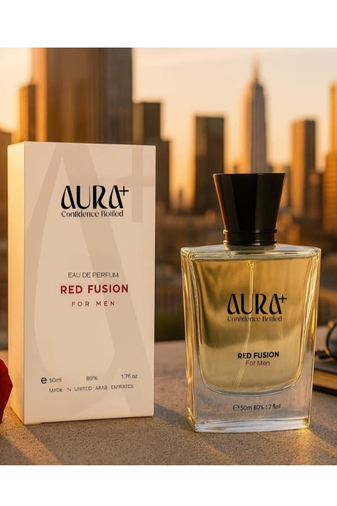 Aura plus Red Fusion EDP For Men 50ml Perfume - Image 2