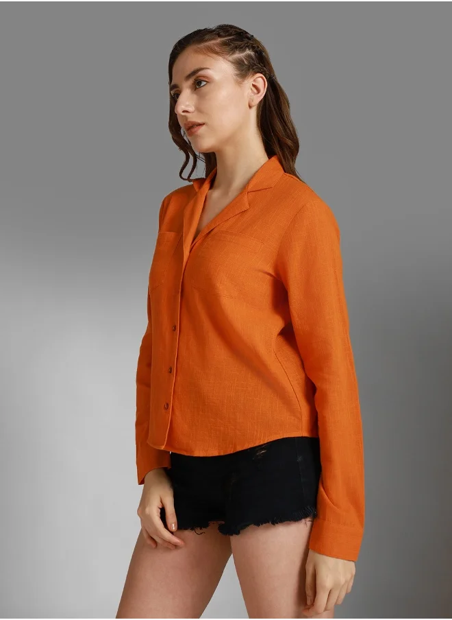 هاي ستار Women Orange Shirt