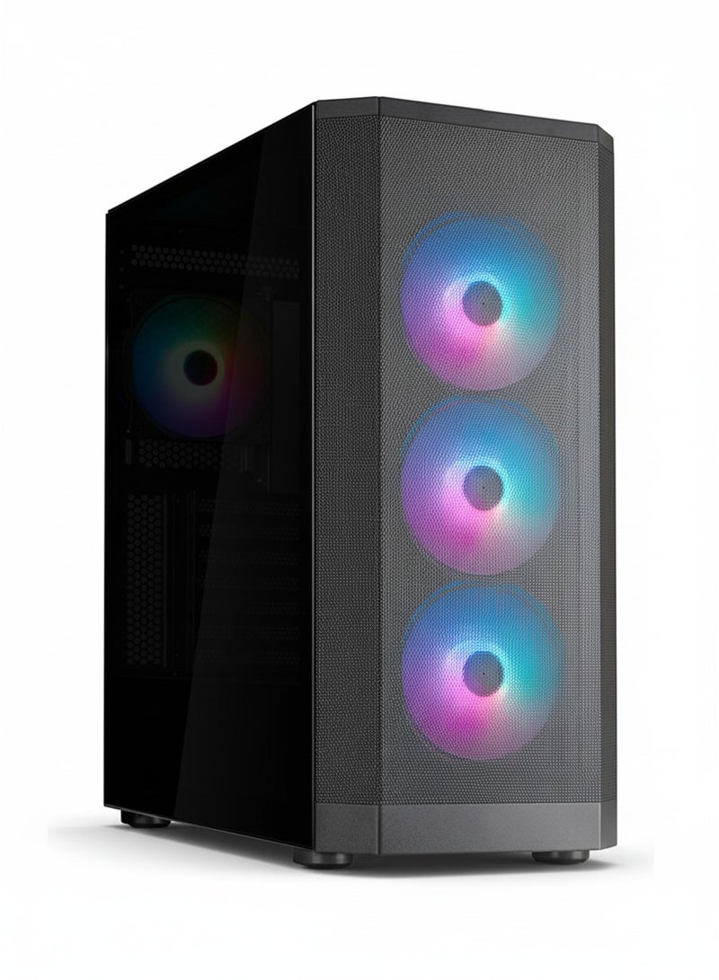 Game Sekret Viper Gaming PC - Intel Core i5-12400F| AMD Radeon RX 580 8GB GPU | 16GB DDR4 RAM-1TB NVMe SSD | Air Cooler-H610 MB-500W 80+ PSU | WiFi-Bluetooth-Windows 11 Pro | Game Sekret Desktop Computer | 1 Year Warranty Black - Image 1