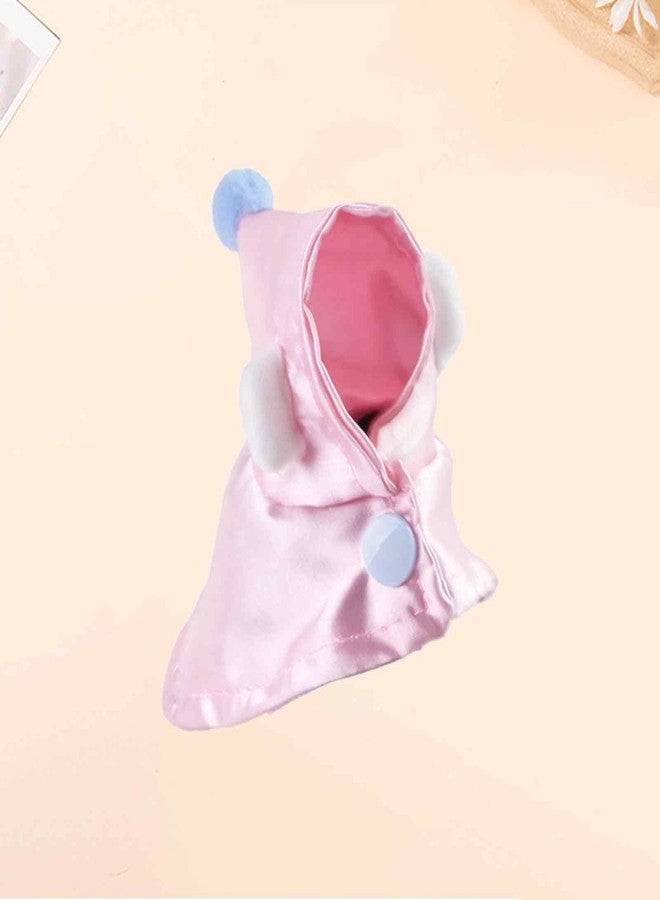 FFZDENA 1 Piece Parrot Clothes, Fluffy Parrot Cape, Bird Dress for Real Parrots, Winter Clothes for Bird Birds, Soft Bird Accessories (Pink) - Image 4