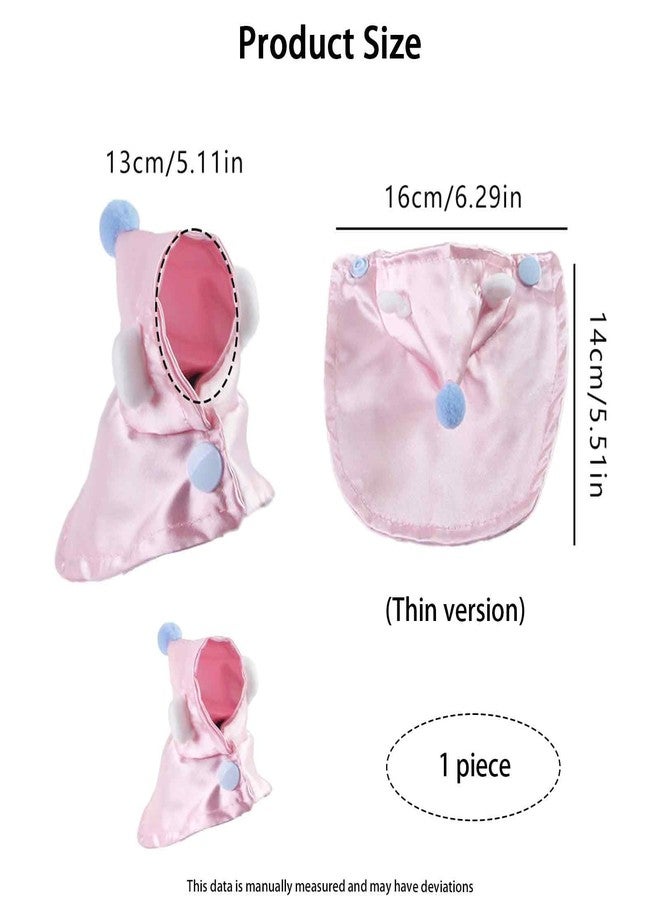 FFZDENA 1 Piece Parrot Clothes, Fluffy Parrot Cape, Bird Dress for Real Parrots, Winter Clothes for Bird Birds, Soft Bird Accessories (Pink) - Image 2