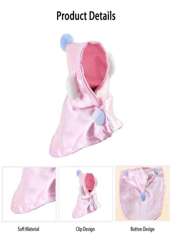 FFZDENA 1 Piece Parrot Clothes, Fluffy Parrot Cape, Bird Dress for Real Parrots, Winter Clothes for Bird Birds, Soft Bird Accessories (Pink) - Image 3