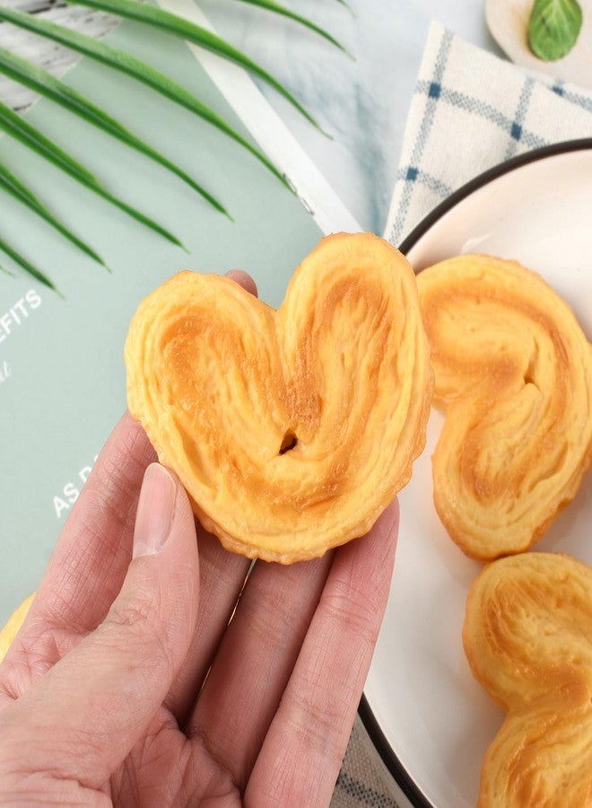 Luckforest Artificial Butterfly Crackers, 8 Pcs Simulate Palmiers Biscuits Fake Realistic Dessert Cookies for Home Kitchen Shop Display Photography Props - Image 4
