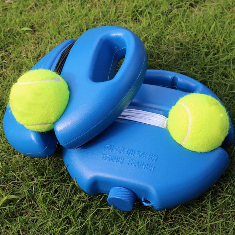 Tennis Ball Trainer: 1 Multicolor Sturdy Plastic Base With High Elastic Durable Rope - Weightable Sand Water Fillable Design, Ball Holder Ring for Self-study Tennis Practice in Garden, Park for Tennis - Image 5