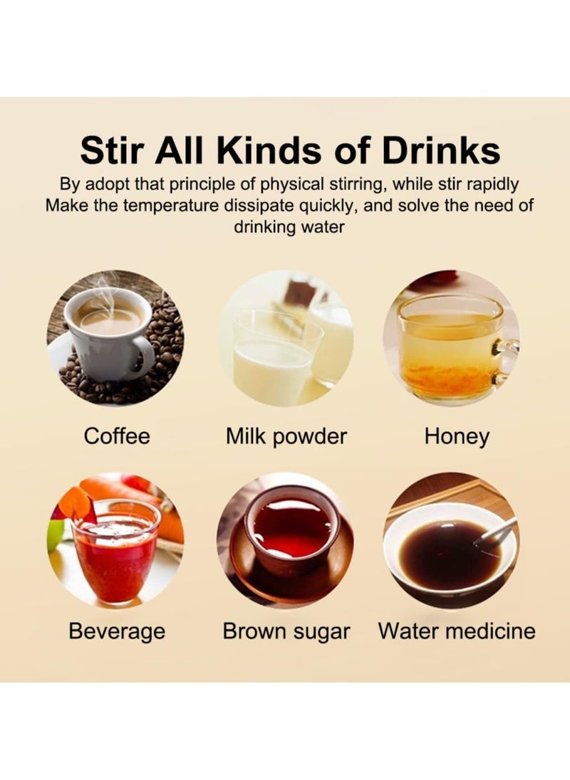 Captaintech Self Stirring Mug, Auto Magnetic Coffee Mug with LED Display Temperature, Rechargeable Automatic Stirring Mug, Self Mixing Cup with Lid for Coffee Tea Hot Chocolate - Image 4