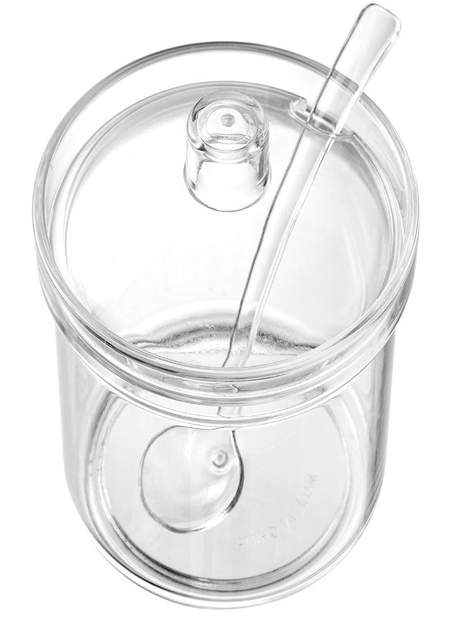 ZEAYEA Set of 6 Clear Acrylic Sugar Bowl, 14 oz Seasoning Box Condiment Pots with Spoon and Lid, Sugar Spice Salt Canister for Home Kitchen, Coffee Bar, Restaurant - Image 5