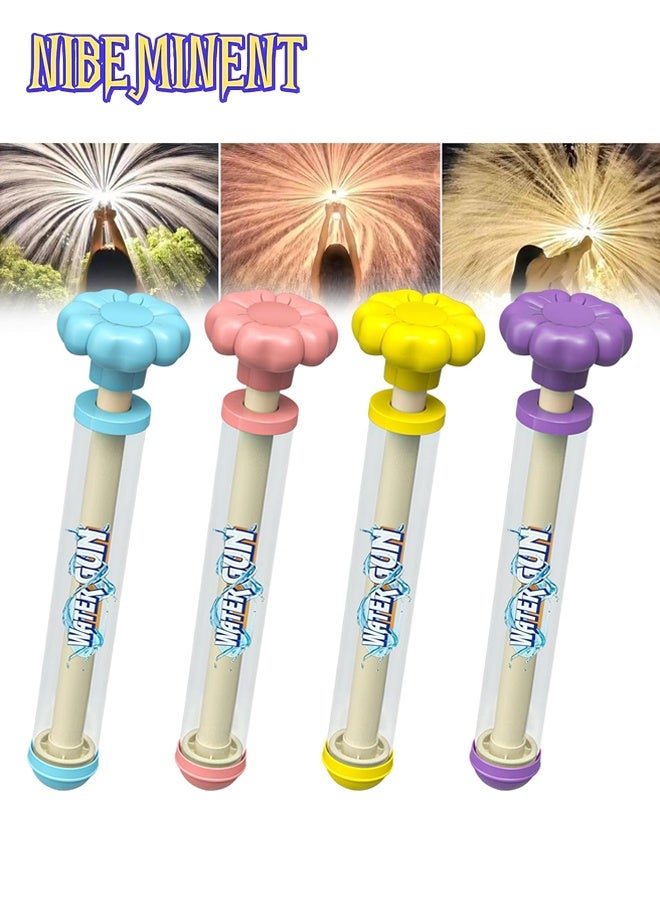 NIBEMINENT 4 Pcs/Set Large Capacity Water Gun, Water Spray Gun, High Pressure Pull-Out Sprinkler Spray Toys for Bathing, Pool, Party  - Image 1