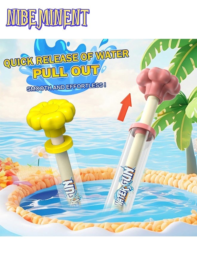 NIBEMINENT 4 Pcs/Set Large Capacity Water Gun, Water Spray Gun, High Pressure Pull-Out Sprinkler Spray Toys for Bathing, Pool, Party  - Image 3