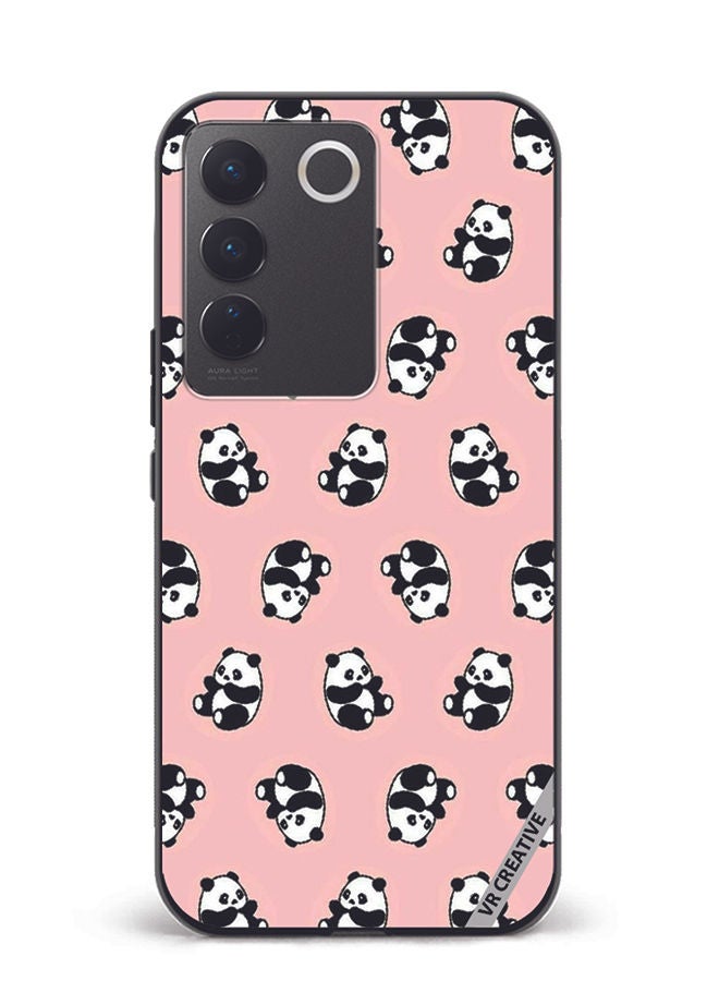 VR CREATIVE Protective Case Cover For Vivo V27e Panda Design Multicolour - Image 1