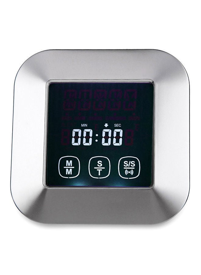 نيبمينينت ميزان حرارة شواية طهي اللحوم مزود بشاشة تعمل باللمس فضي - Image 1