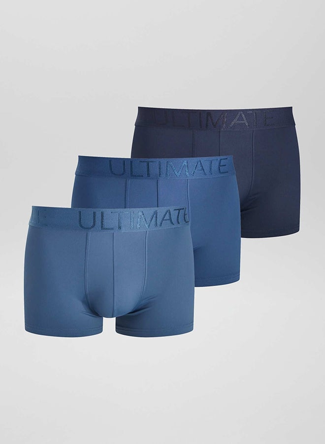 Kiabi Pack of 3 pairs of stretch microfibre boxer shorts  - Image 1