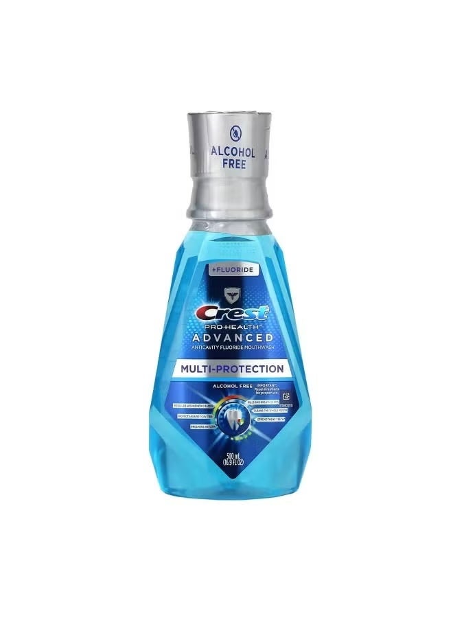 Crest Pro-Health Advanced Multi-Protection Mouthwash, with fluoride, alcohol-free, 16.9 oz (500 ml)