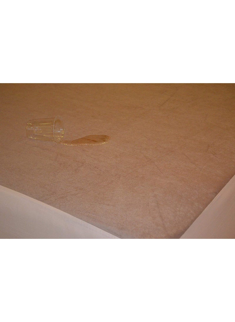 NORTH FIELD North Field Waterproof Plastic Mattress Protection Sheet for Baby and Adult Poly Plastic Rubber Double Bed Sheet Double BedKing Size 72 x 75 Inch Brown  - Image 3