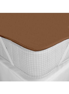 NORTH FIELD North Field Waterproof Plastic Mattress Protection Sheet for Baby and Adult Poly Plastic Rubber Double Bed Sheet Double BedKing Size 72 x 75 Inch Brown  - Image 5