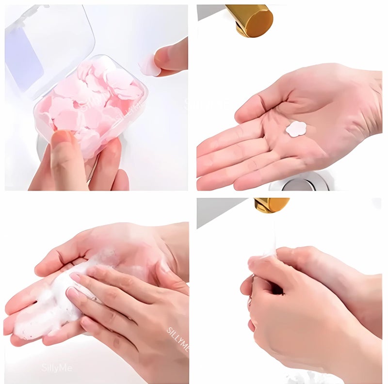 Funny Teddy 6pc Paper Soap Strips for Travel essentials - Soap Paper Travel Essentials for women men | Handwash travel accessories for men kids | Travel soap sheets | Travelling Soap - Image 3