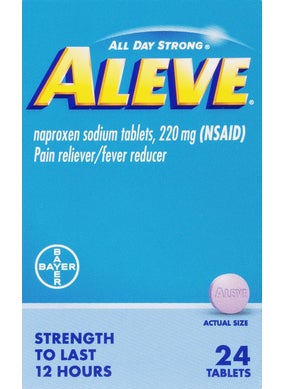 ALEVE Aleve, Pain Reliever/Fever Reducer 220 mg Tablets, 24 Count 