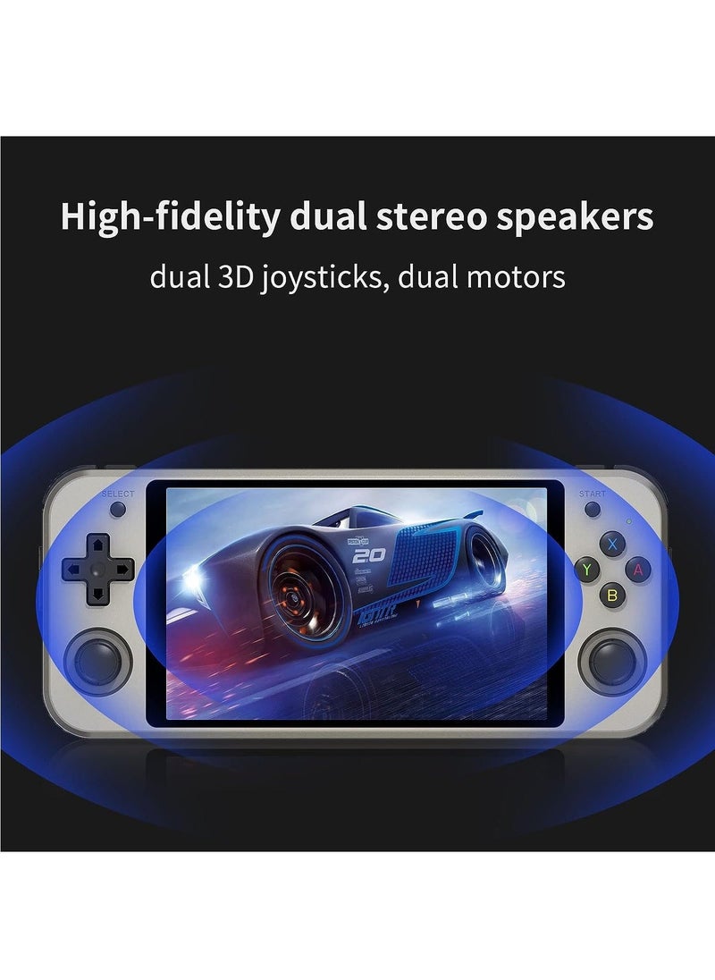 Generic - RG552 Handheld Android/Linux Dual System Game Console, High-Speed EMMC 5.1, Built-in 6400 mAh Battery, 5.36-inch Touch Screen (16+64GB, 17000+ Games, Grey) - Image 1