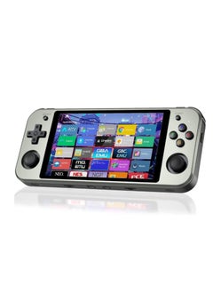 RG552 Handheld Android/Linux Dual System Game Console, High-Speed EMMC 5.1, Built-in 6400 mAh Battery, 5.36-inch Touch Screen (16+64GB, 17000+ Games, Grey)