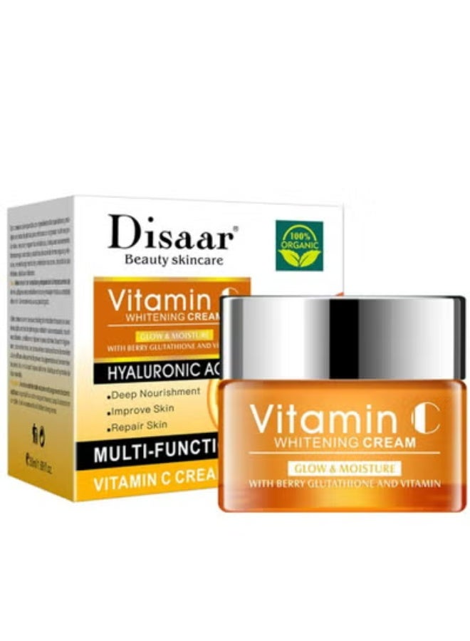 Anti-aging Vitamin C Hyaluronic Acid Skin Whitening Deep Nourishment Face Cream 50g