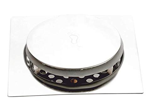 NEW WARE Stainless Steel Pop-Up Grating Bathroom Jali/Trap Floor Drain with Chrome Finish - Water Drain Grating - Image 1