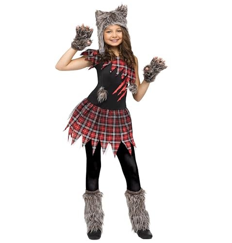 Fun World Wild Wolfie Costume, Large 12-14, Multicolor - Image 1