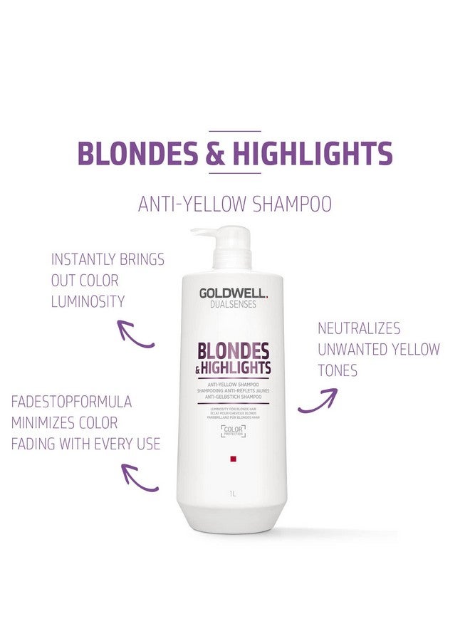 Goldwell Dualsenses Blondes & Highlights Anti-Yellow Shampoo 1L - Image 2