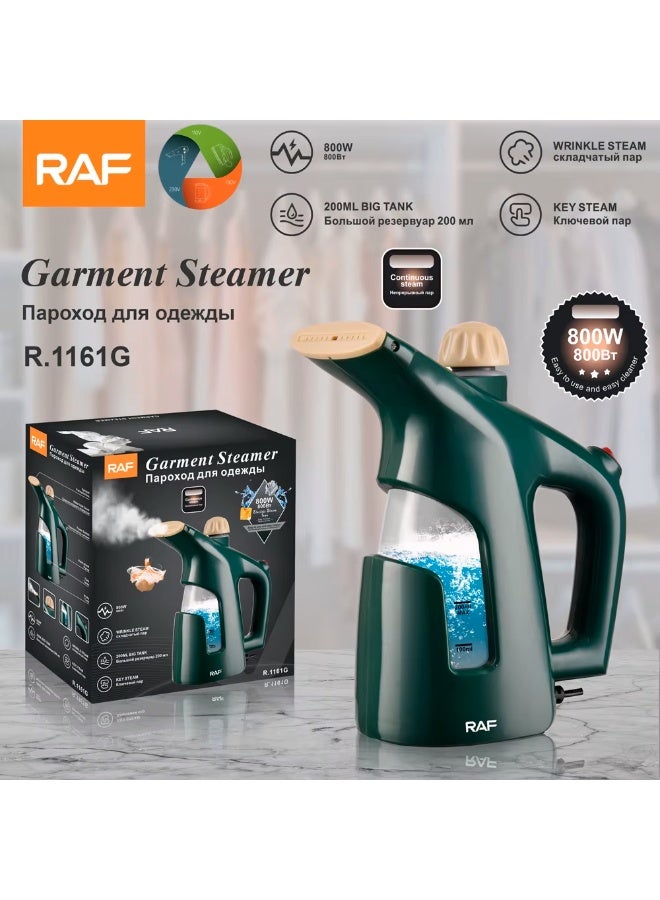 RAF 800W Handheld Garment Steamer – Portable Fabric Steamer with 200ml Water Tank, Continuous Steam & Fast Heat-Up for Clothes, Travel & Home Use - Image 2